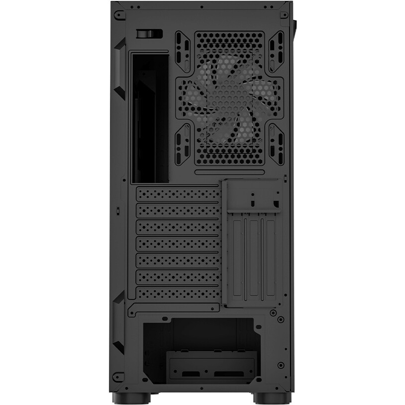 Корпус без блока питания PCCooler C3D510 BK, Mesh Mid Tower, черный, TG, 0.7 SPCC, no fans E-ATX, AT