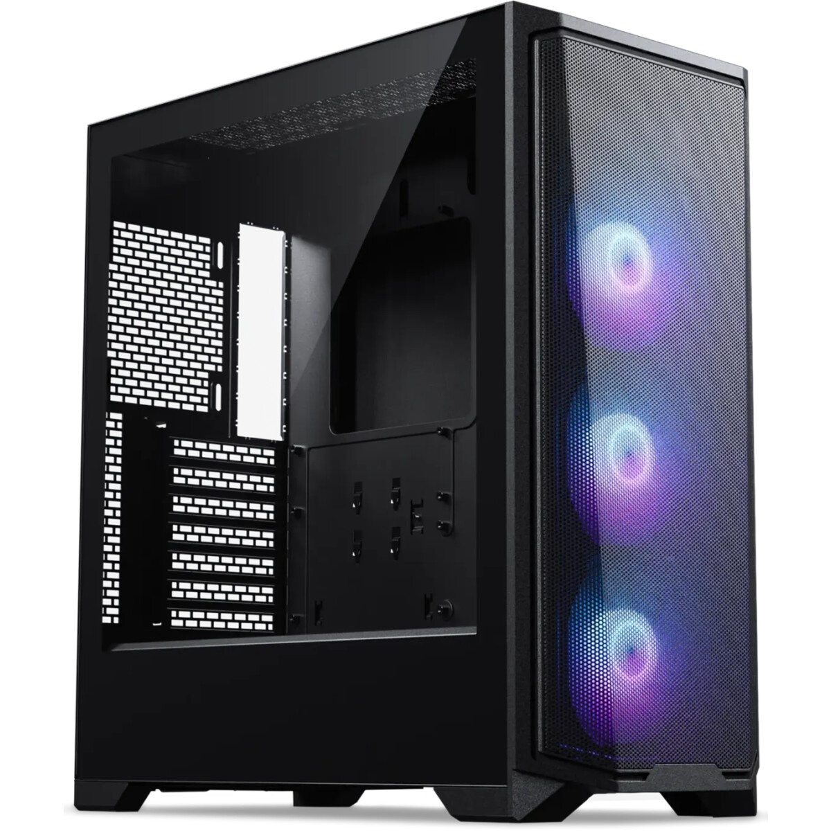 Корпус без блока питания PCCooler C3D510 BK, Mesh Mid Tower, черный, TG, 0.7 SPCC, no fans E-ATX, AT