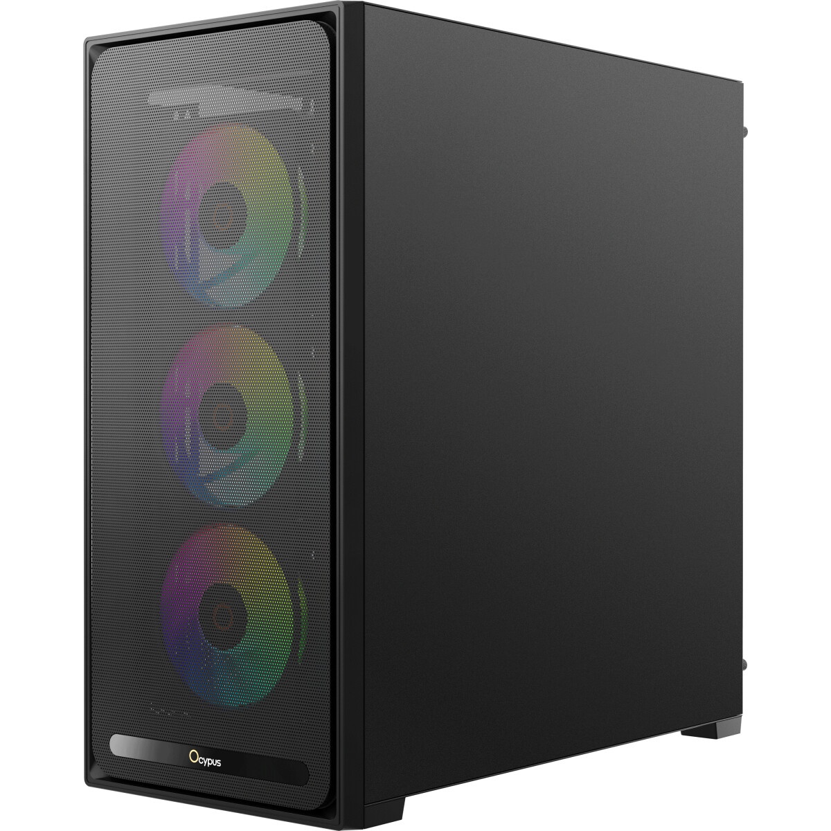 Корпус без блока питания PCCooler C3D510 BK, Mesh Mid Tower, черный, TG, 0.7 SPCC, no fans E-ATX, AT