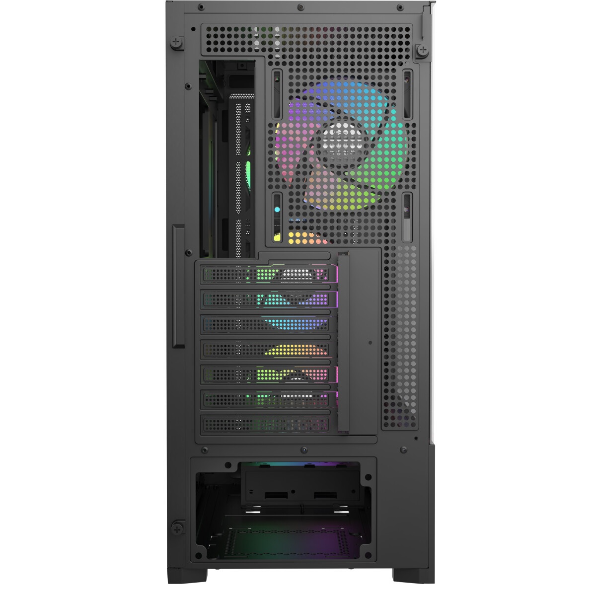 Корпус без блока питания PCCooler C3D510 BK, Mesh Mid Tower, черный, TG, 0.7 SPCC, no fans E-ATX, AT