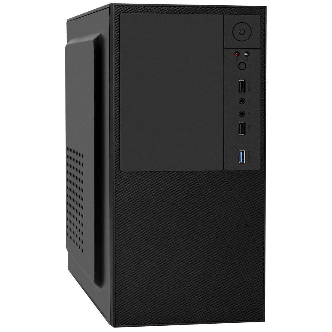 Корпус Minitower ExeGate BAA-308-AA500 (mATX, БП AA500 с вент. 8см, 2*USB, HD Audio, черный)