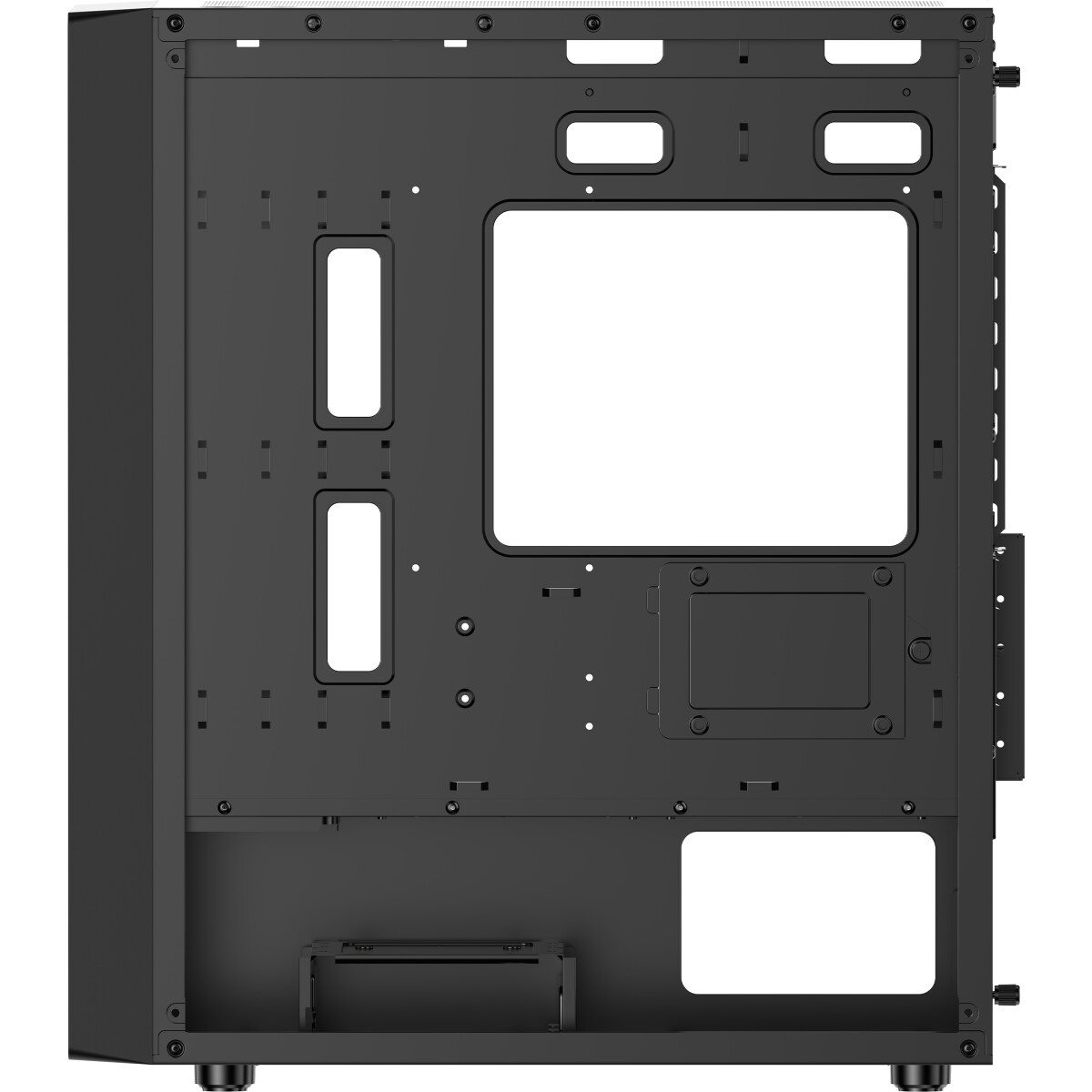 Корпус без блока питания PCCOOLER C3B310 BK, Mesh Mid Tower, Black, TG, 0.4 SPCC, no fans mATX, mITX