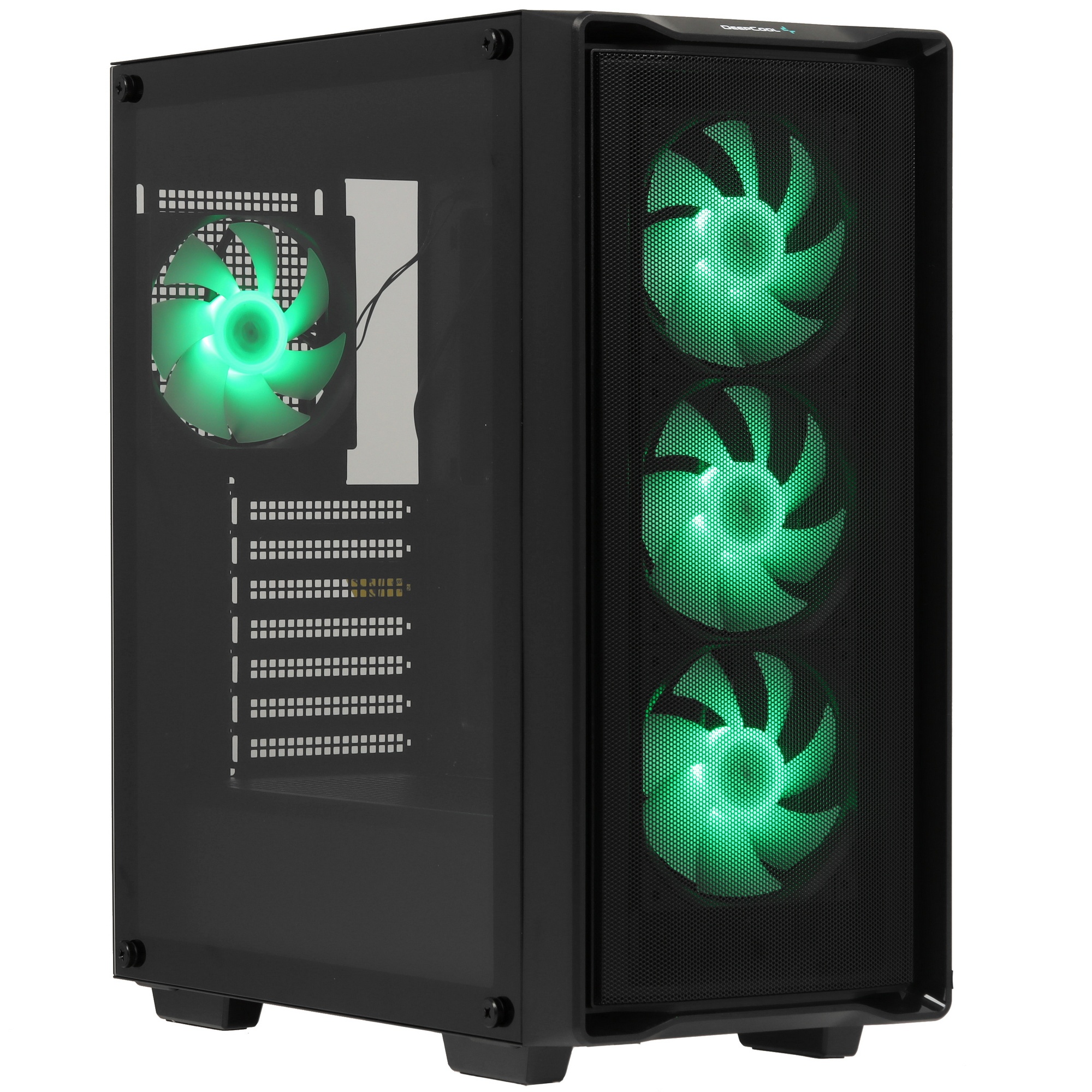 Компьютерный корпус Deepcool CC560 MESH V2 черный без БП ATX 8x120mm 5x140mm 1xUSB2.0 audio bott PSU
