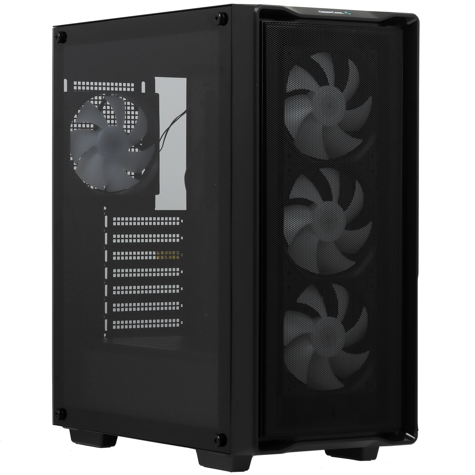 Компьютерный корпус Deepcool CC560 MESH V2 черный без БП ATX 8x120mm 5x140mm 1xUSB2.0 audio bott PSU