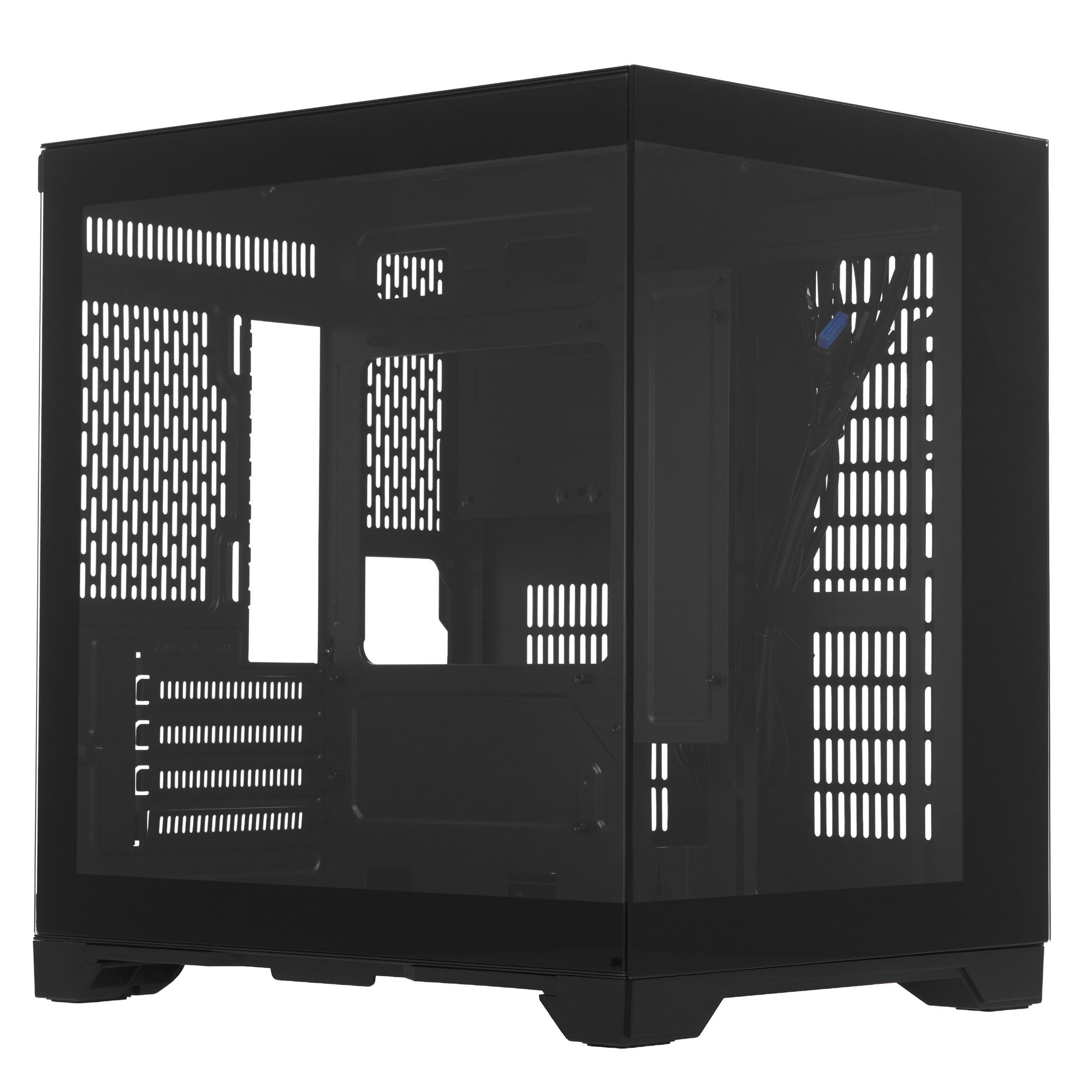 Компьютерный корпус 1STPLAYER MEGAVIEW MV5-T Black / mATX / MV5-TP-BK