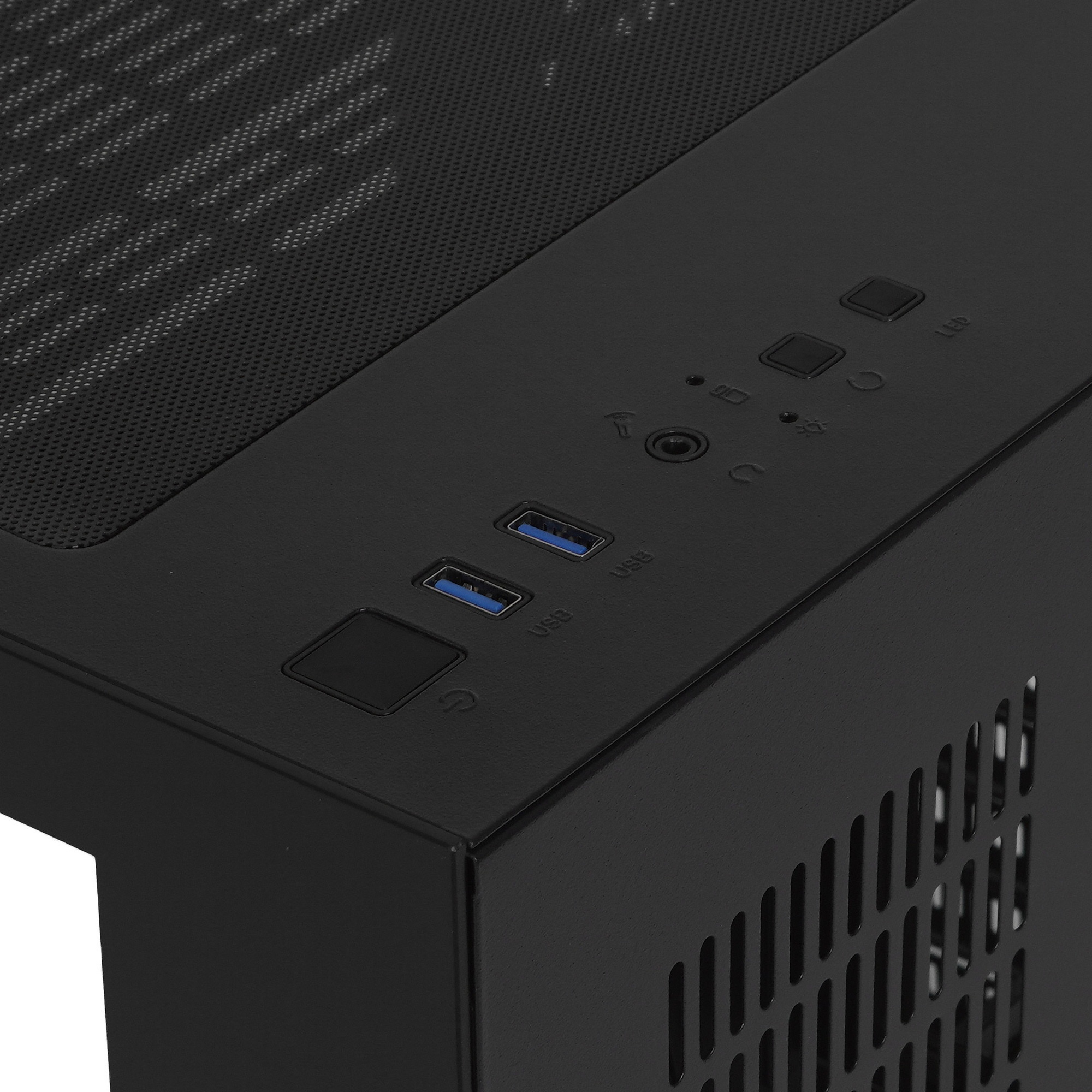 Компьютерный корпус 1STPLAYER MEGAVIEW MV5-T Black / mATX / MV5-TP-BK