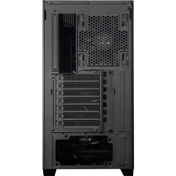 Компьютерный корпус  HSPD M520, Mesh Mid Tower, Black, slide TG, 0.45 SPCC, 4x120mm ARGB ATX, mATX,
