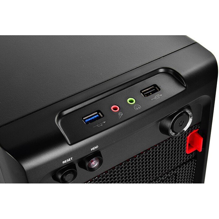 Компьютерный корпус Minitower ExeGate MA-372UX Black, mATX  2*USB+2*USB3.0, Audio