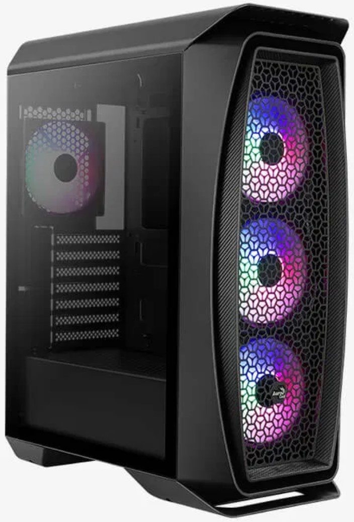 Компьютерный корпус Aerocool / Formula Aero One Frost-G-BK-v1 черный без БП ATX 4x120mm 2xUSB3.0 aud