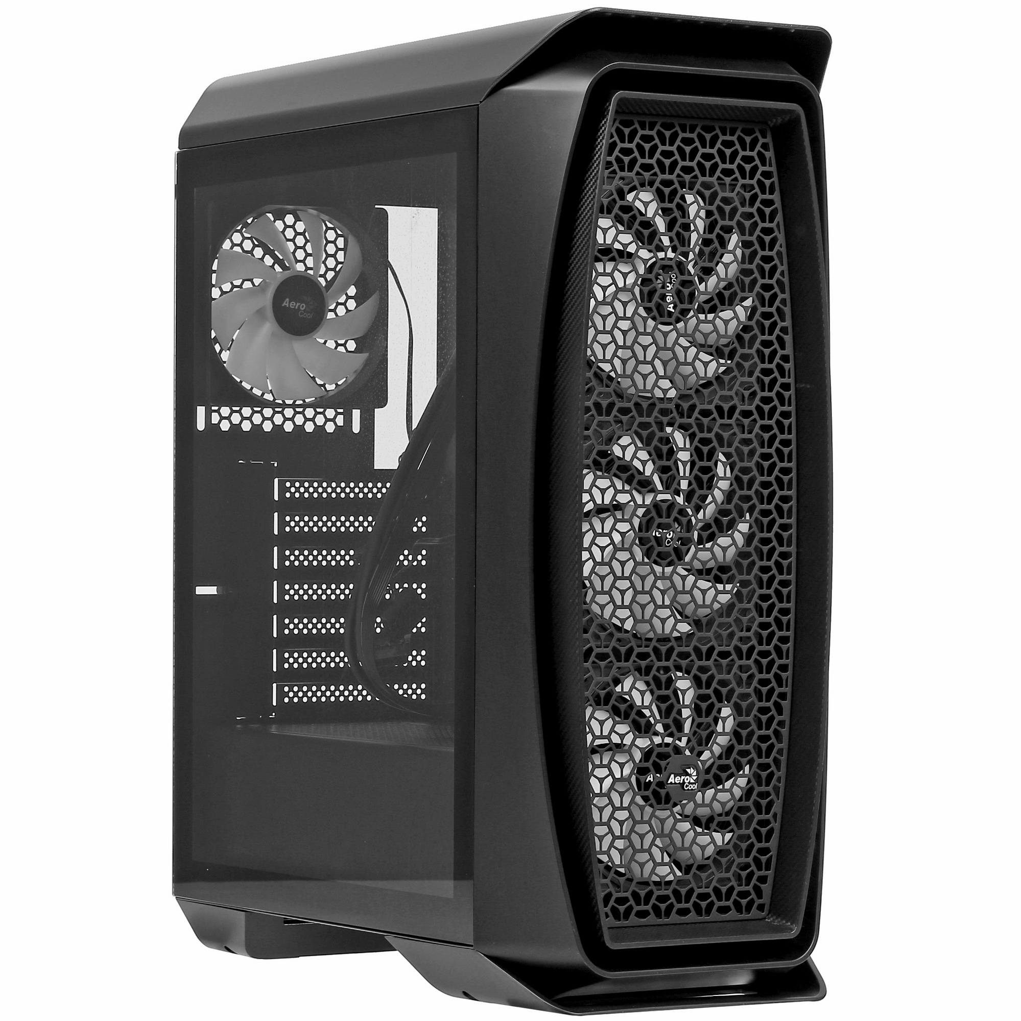 Компьютерный корпус Aerocool / Formula Aero One Frost-G-BK-v1 черный без БП ATX 4x120mm 2xUSB3.0 aud