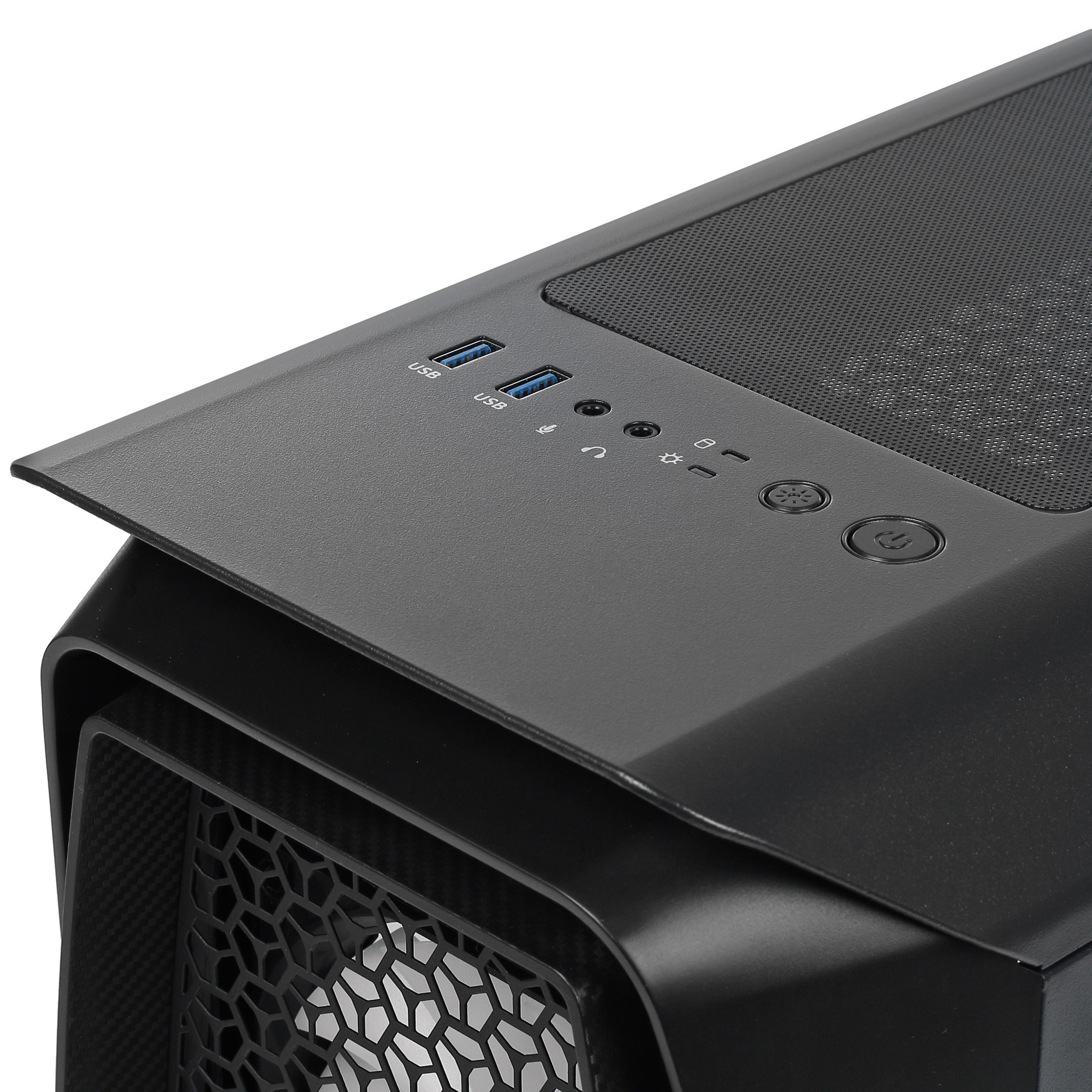 Компьютерный корпус Aerocool / Formula Aero One Frost-G-BK-v1 черный без БП ATX 4x120mm 2xUSB3.0 aud