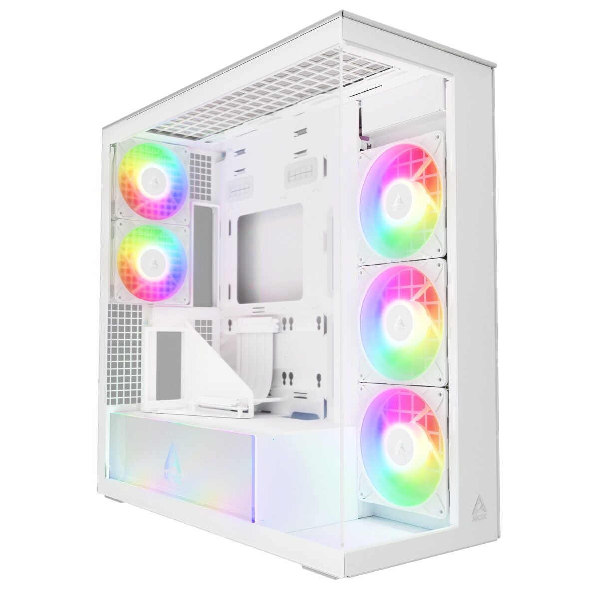 Корпус компьютерный ACD Phantom 100 ATX, Type-C + 2XUSB3.0+HD audio combo, 4X120mm ARGb fans+Remote