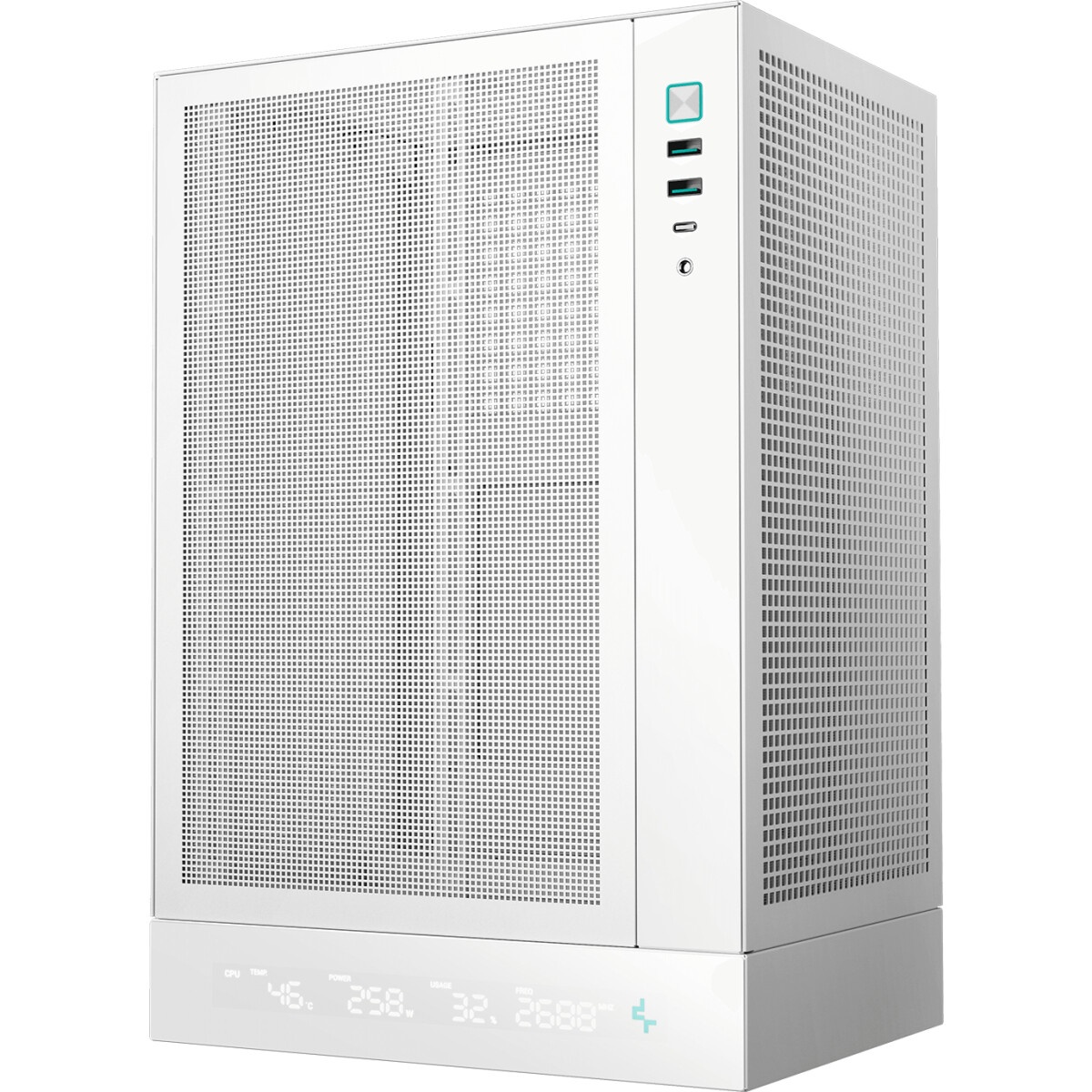 Корпус компьютерный ACD Coffer 109W *m*ATX, Type-C + USB3.0 + USB ports + HD audio combo, Mesh, Whit