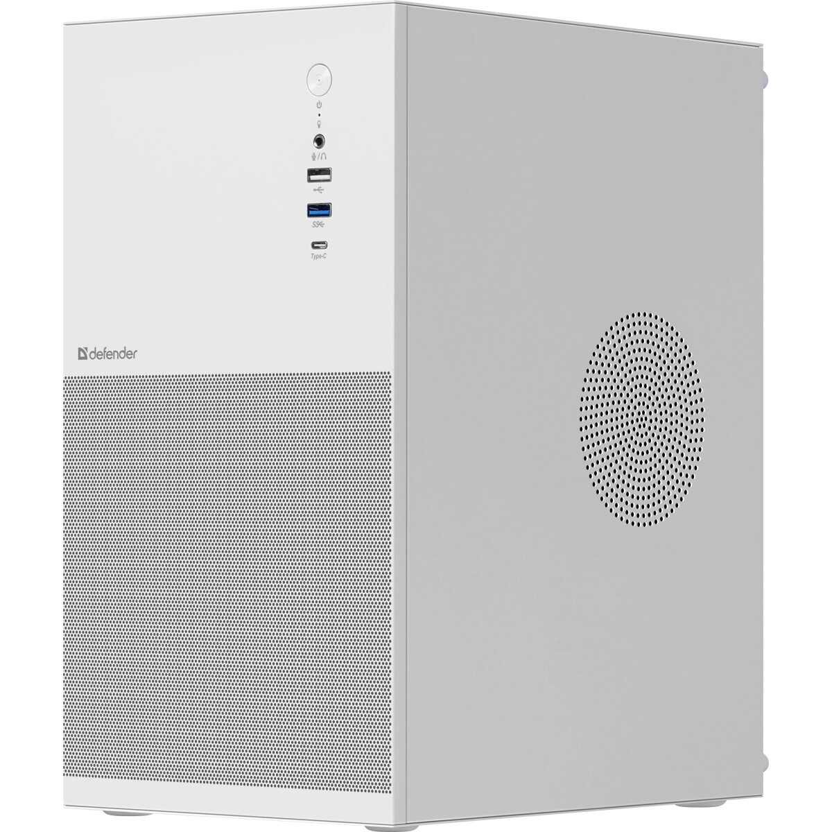 Корпус компьютерный ACD Coffer 109W *m*ATX, Type-C + USB3.0 + USB ports + HD audio combo, Mesh, Whit