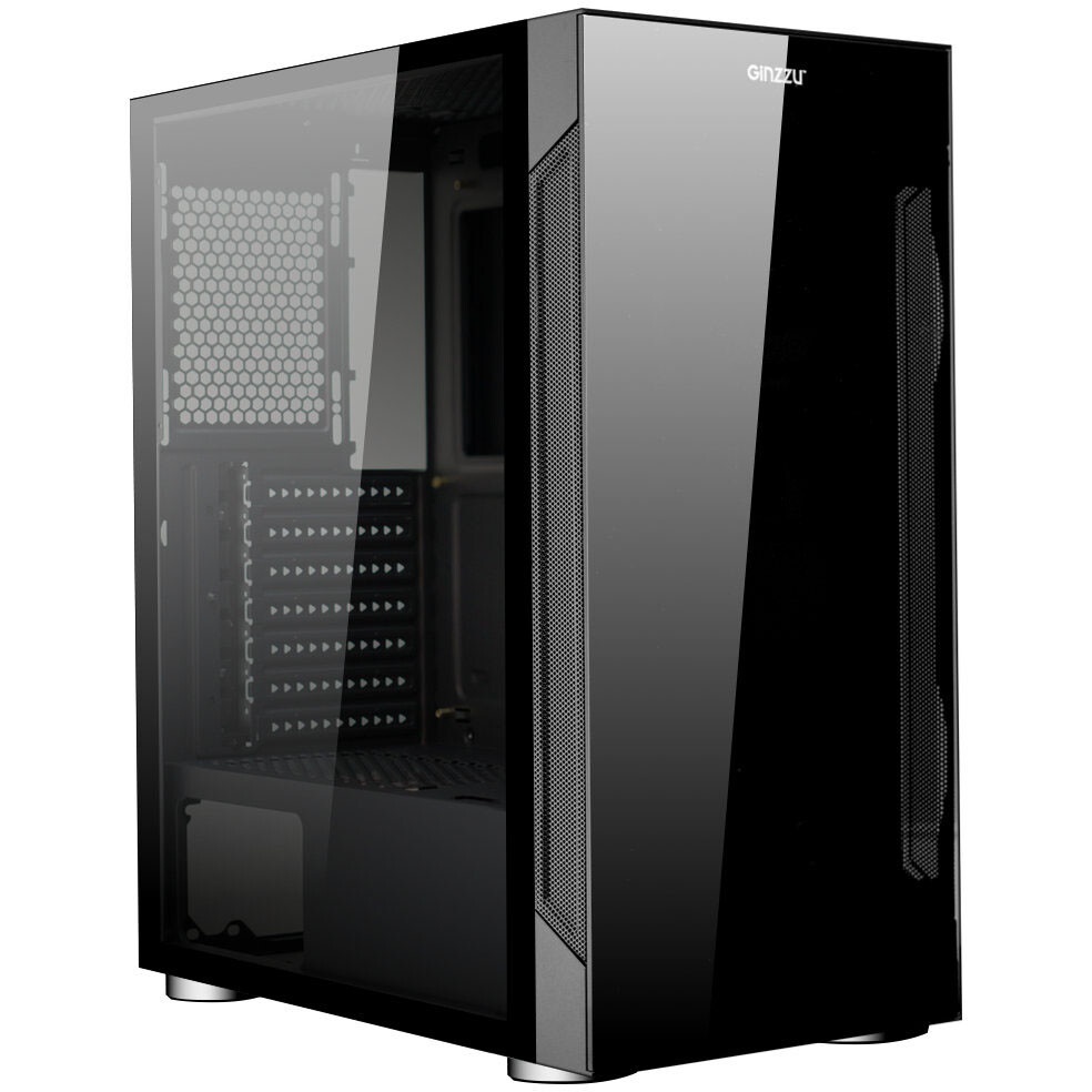 Компьютерный корпус Ginzzu CL121 ATX передняя панель Сетка