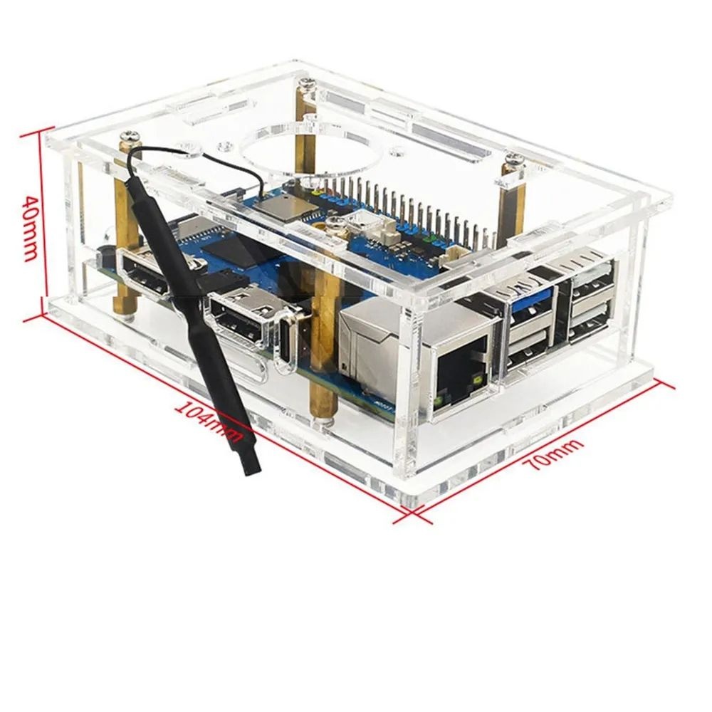 Корпус ACD Orange Pi 5 pro Acrylic case