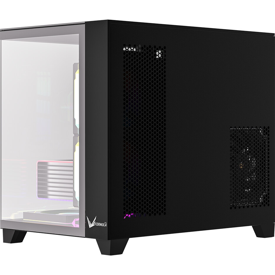 Корпус AeroCool / Formula Crystal U2 Floe черный без БП ATX 1xUSB2.0 1xUSB3.0 1xUSB3.1 audio bott PS