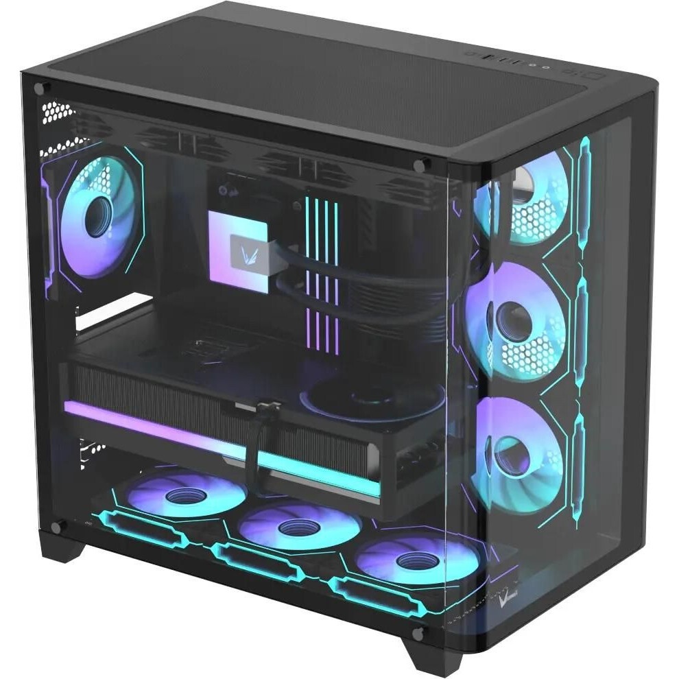 Корпус AeroCool / Formula Crystal U2 Floe черный без БП ATX 1xUSB2.0 1xUSB3.0 1xUSB3.1 audio bott PS