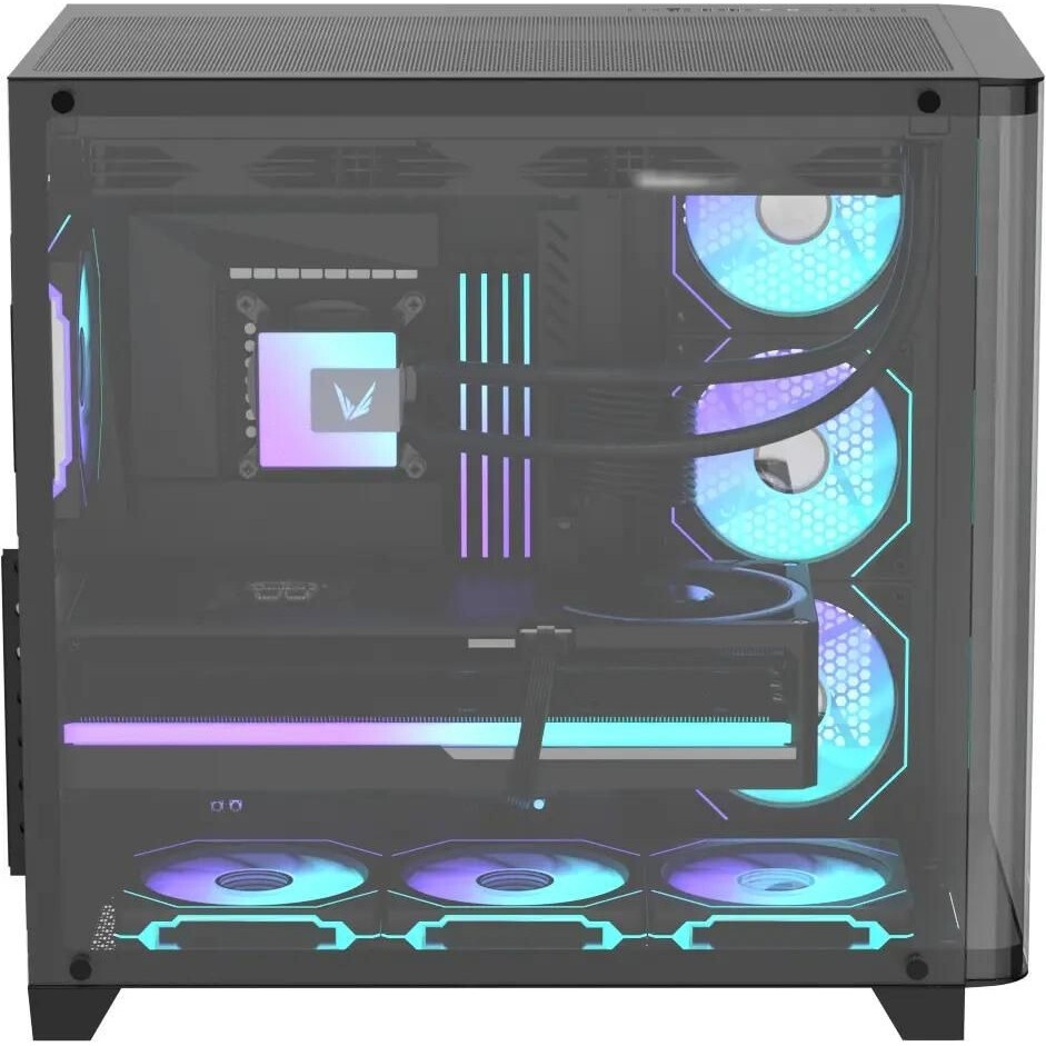 Корпус AeroCool / Formula Crystal U2 Floe черный без БП ATX 1xUSB2.0 1xUSB3.0 1xUSB3.1 audio bott PS