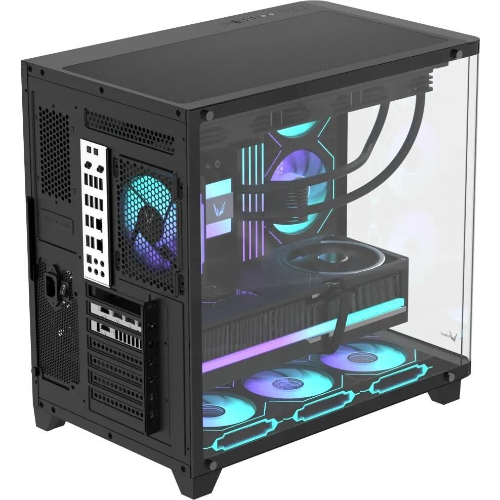 Корпус AeroCool / Formula Crystal U2 Floe черный без БП ATX 1xUSB2.0 1xUSB3.0 1xUSB3.1 audio bott PS