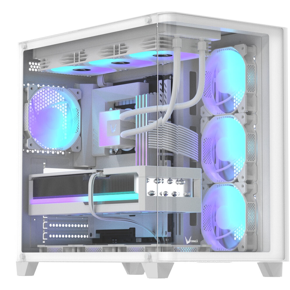 Корпус AeroCool / Formula Crystal U2 белый без БП ATX 1xUSB2.0 1xUSB3.0 1xUSB3.1 audio bott PSU