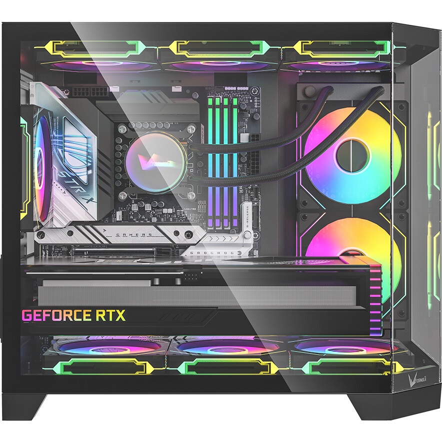 Корпус AeroCool / Formula Crystal U2 черный без БП ATX 1xUSB2.0 1xUSB3.0 1xUSB3.1 audio bott PSU