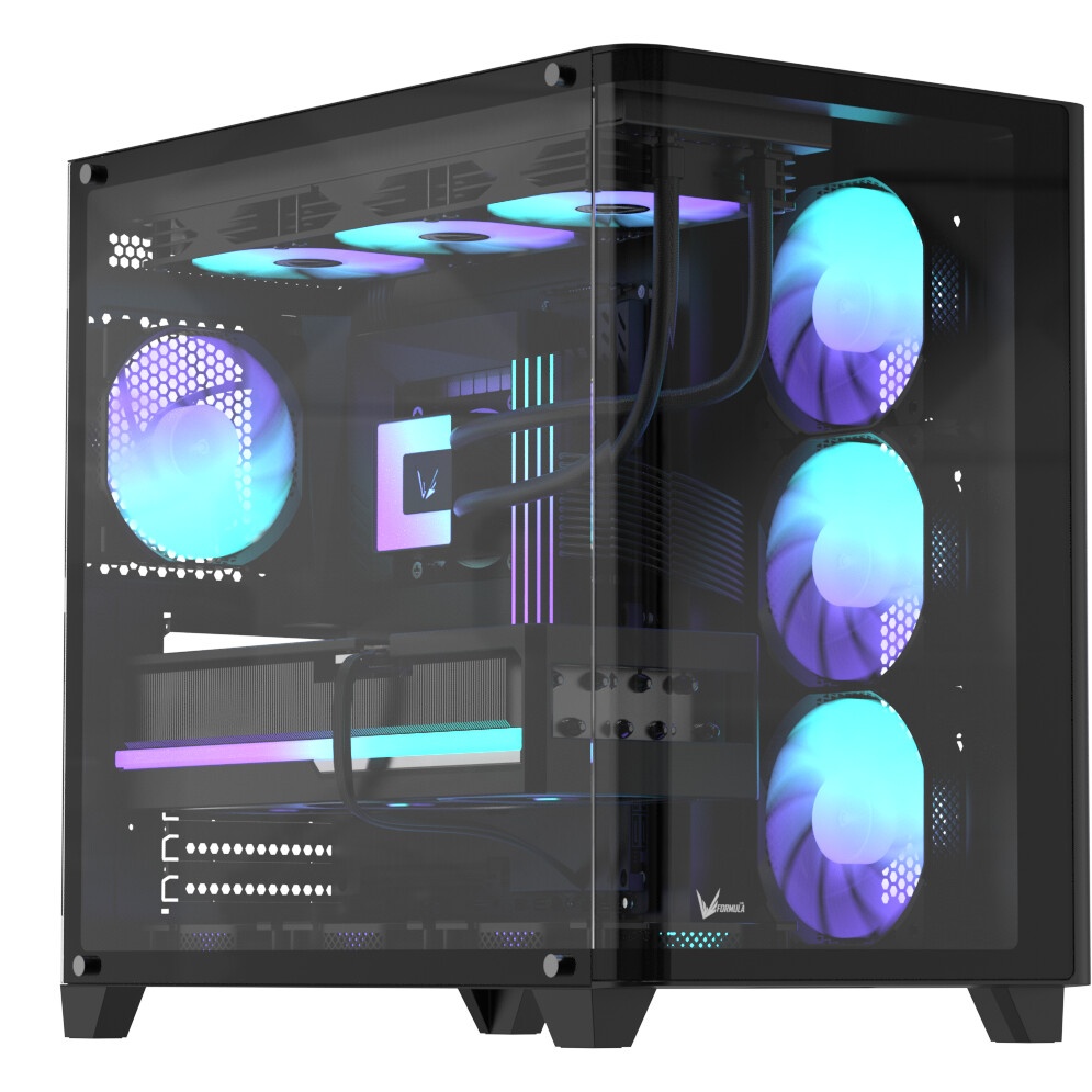 Корпус AeroCool / Formula Crystal U2 черный без БП ATX 1xUSB2.0 1xUSB3.0 1xUSB3.1 audio bott PSU