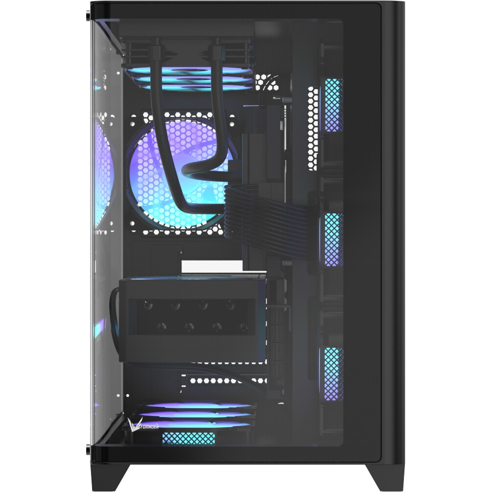 Корпус AeroCool / Formula Crystal U2 черный без БП ATX 1xUSB2.0 1xUSB3.0 1xUSB3.1 audio bott PSU