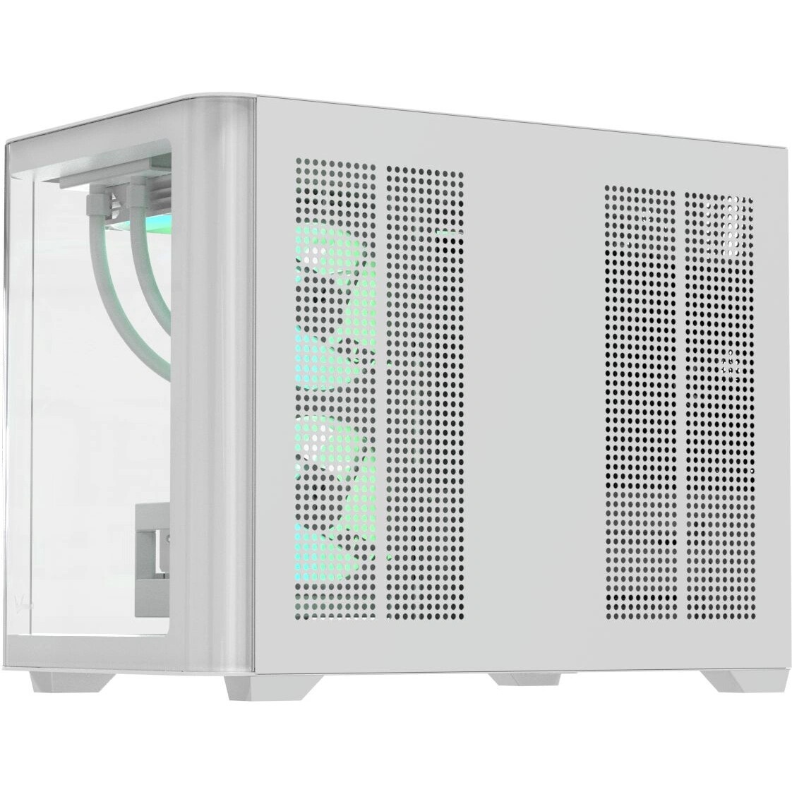 Корпус AeroCool / Formula Crystal U2M Floe белый без БП mATX 1xUSB3.0 audio bott PSU