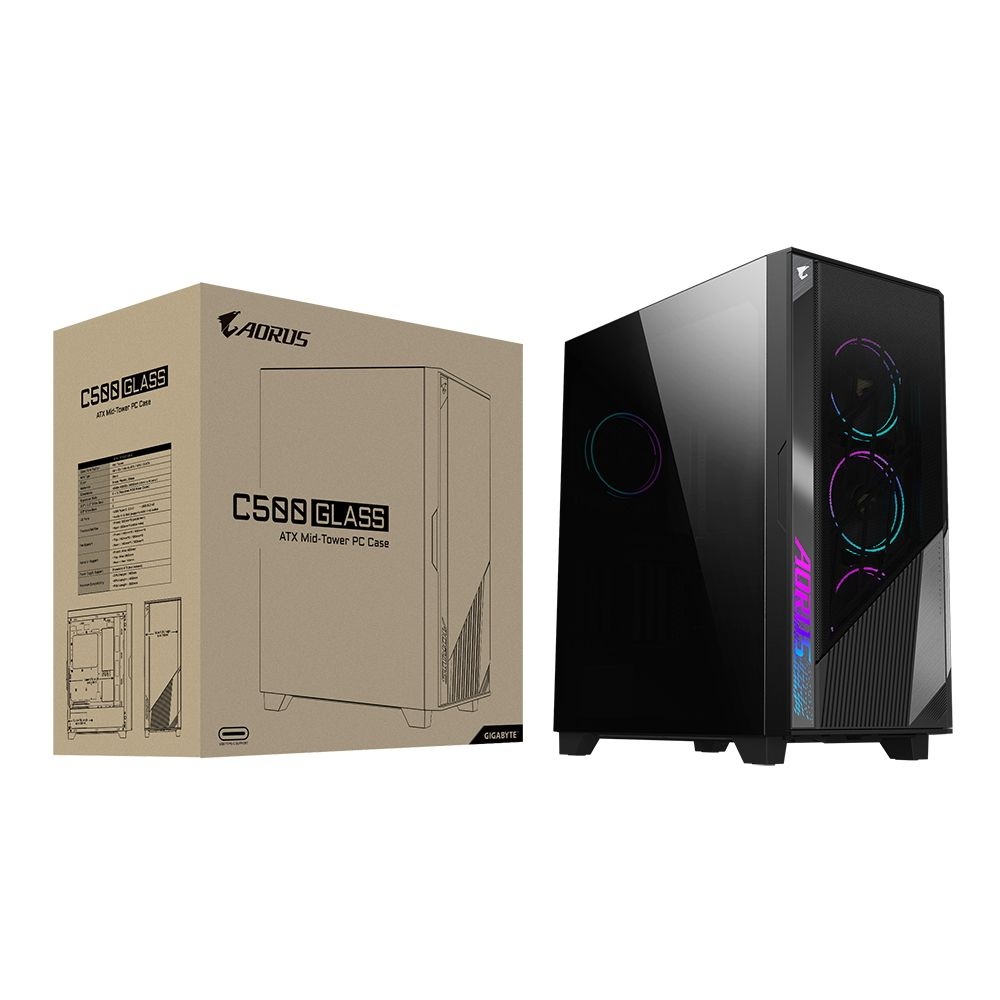 Компьютерный корпус GIGABYTE GB-AC500G ST MIDITOWER ATX W/O PSU