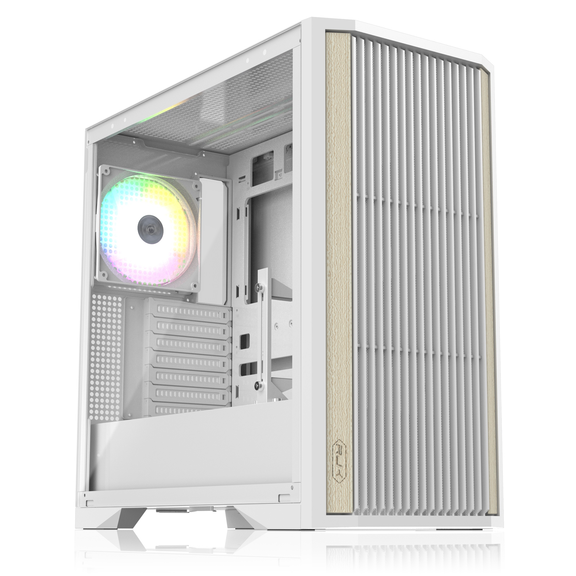 Компьютерный корпус без блока питания/ Case Raijintek AGOS MAX, Midi-Tower, TG, 1x140mm ARGB, 2xUSB