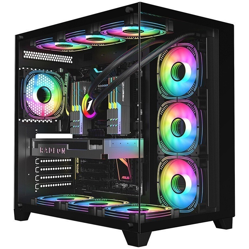 Компьютерный корпус без блока питания Case Raijintek AGOS MAX, Midi-Tower, TG, 1x140mm ARGB, 2xUSB 3