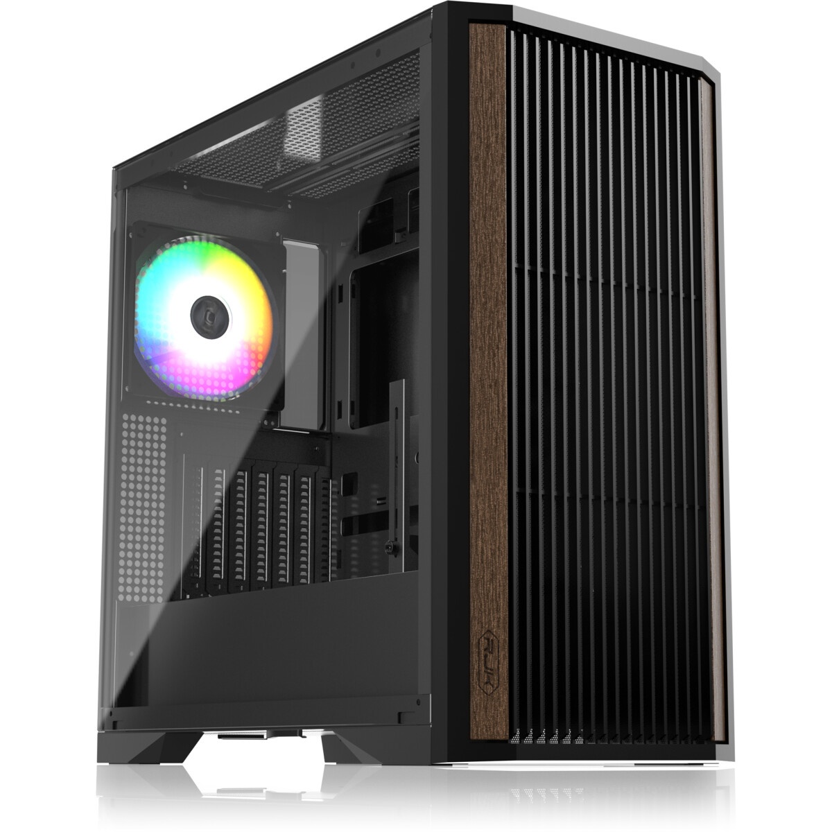 Компьютерный корпус без блока питания Case Raijintek AGOS MAX, Midi-Tower, TG, 1x140mm ARGB, 2xUSB 3