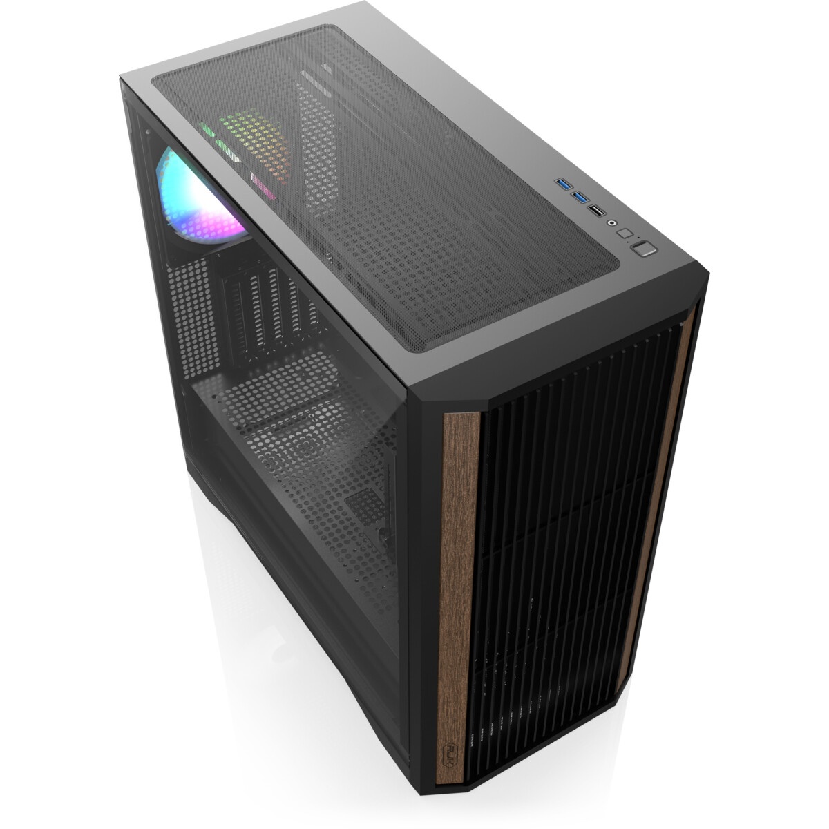 Компьютерный корпус без блока питания Case Raijintek AGOS MAX, Midi-Tower, TG, 1x140mm ARGB, 2xUSB 3