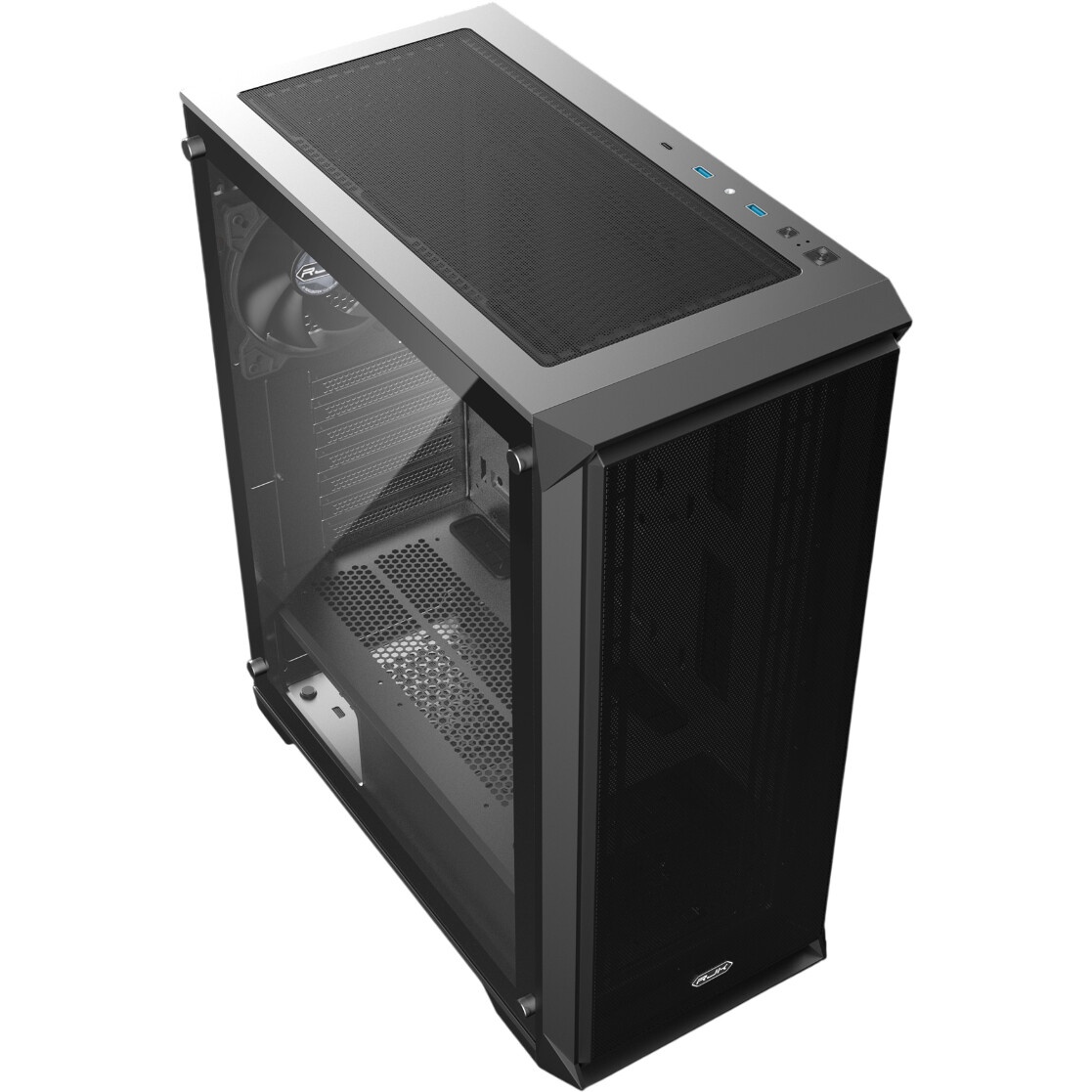 Компьютерный корпус без блока питания Case Raijintek AGOS MAX, Midi-Tower, TG, 1x140mm ARGB, 2xUSB 3