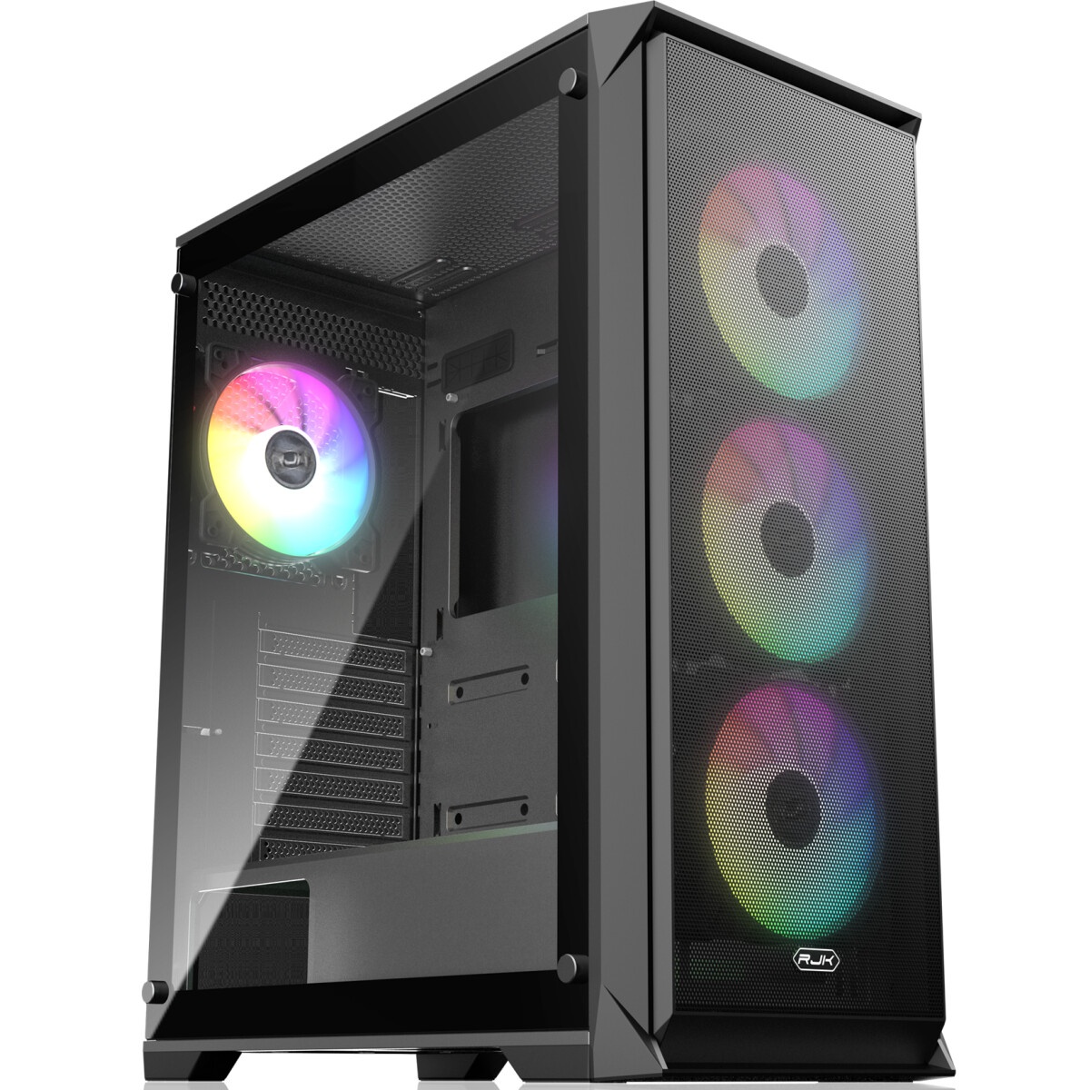 Компьютерный корпус без блока питания Case Raijintek AGOS MAX, Midi-Tower, TG, 1x140mm ARGB, 2xUSB 3