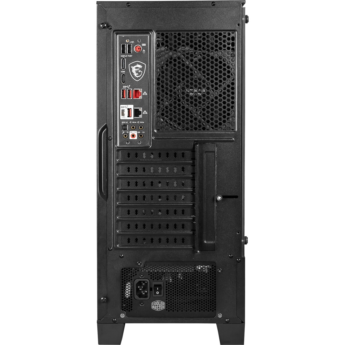 Компьютерный корпус без блока питания Case MSI MAG FORGE 320R AIRFLOW, Midi-Tower, TG, 4x120mm ARGB,