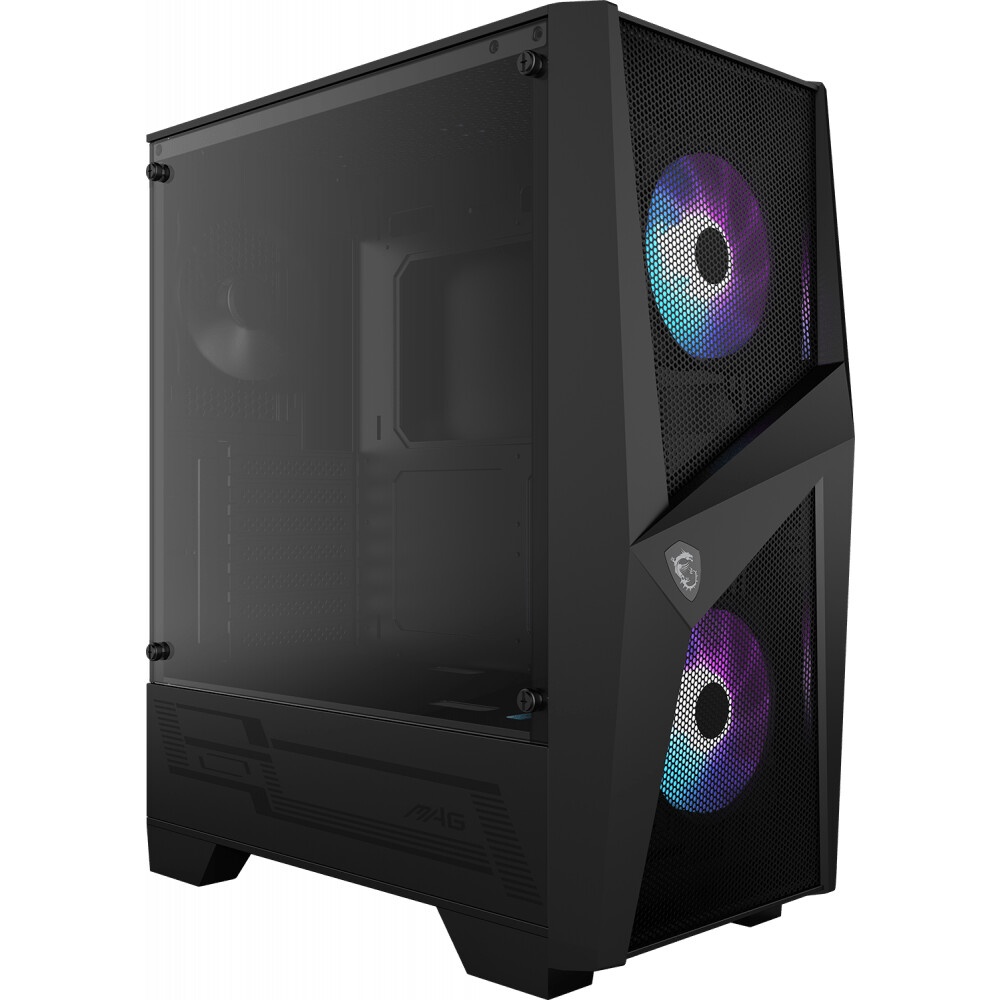 Компьютерный корпус без блока питания Case MSI MAG FORGE 320R AIRFLOW, Midi-Tower, TG, 4x120mm ARGB,