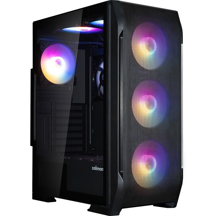 Компьютерный корпус без блока питания Case MSI MAG FORGE 320R AIRFLOW, Midi-Tower, TG, 4x120mm ARGB,