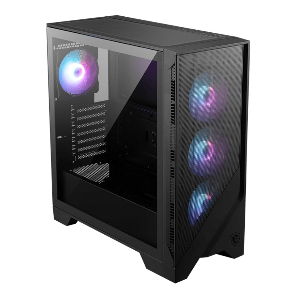 Компьютерный корпус без блока питания Case MSI MAG FORGE 321R AIRFLOW, Midi-Tower, TG, 4x120mm ARGB,