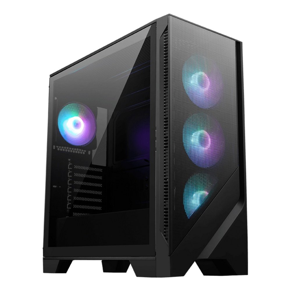 Компьютерный корпус без блока питания Case MSI MAG FORGE 321R AIRFLOW, Midi-Tower, TG, 4x120mm ARGB,