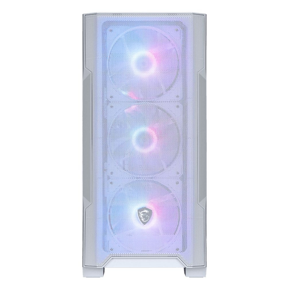 Компьютерный корпус без блока питания Case MSI MAG FORGE M100R, Mini-Tower, TG, 4x120mm ARGB, 2xUSB