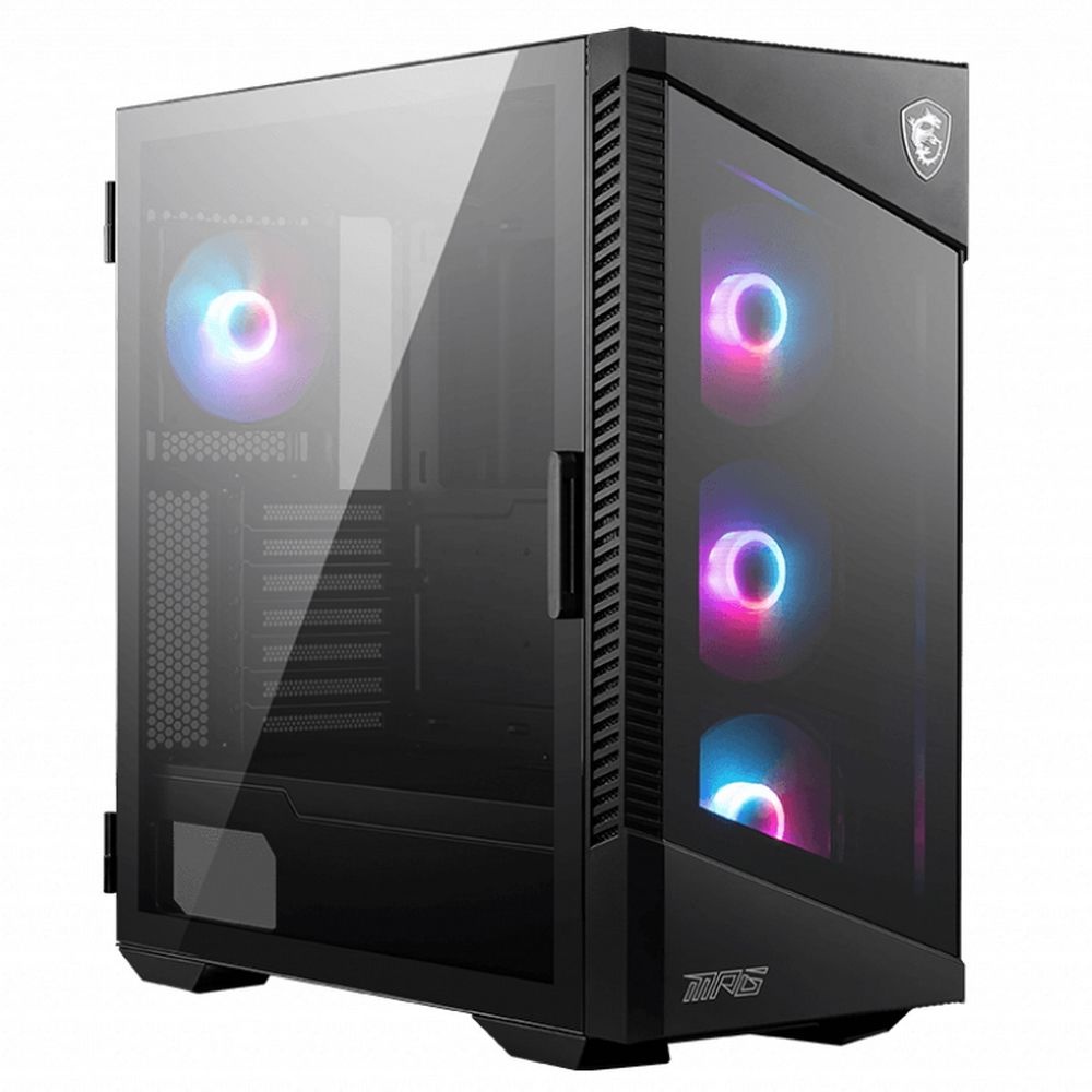 Компьютерный корпус без блока питания Case MSI MPG VELOX 100R, Midi-Tower, TG, 4x120mm ARGB, 2xUSB 3