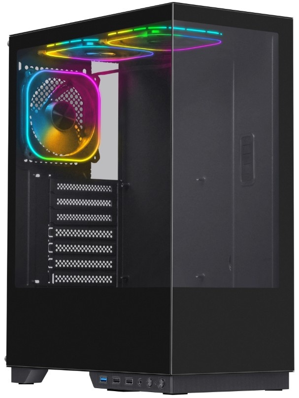 Корпус компьютерный Defender HyperHub черный,ATX,3fans,switchM/BSync
