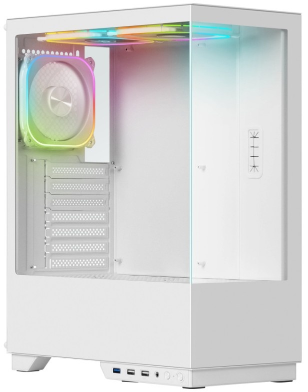 Корпус компьютерный Defender HyperHub белый,ATX,3fans,switch&M/BSync