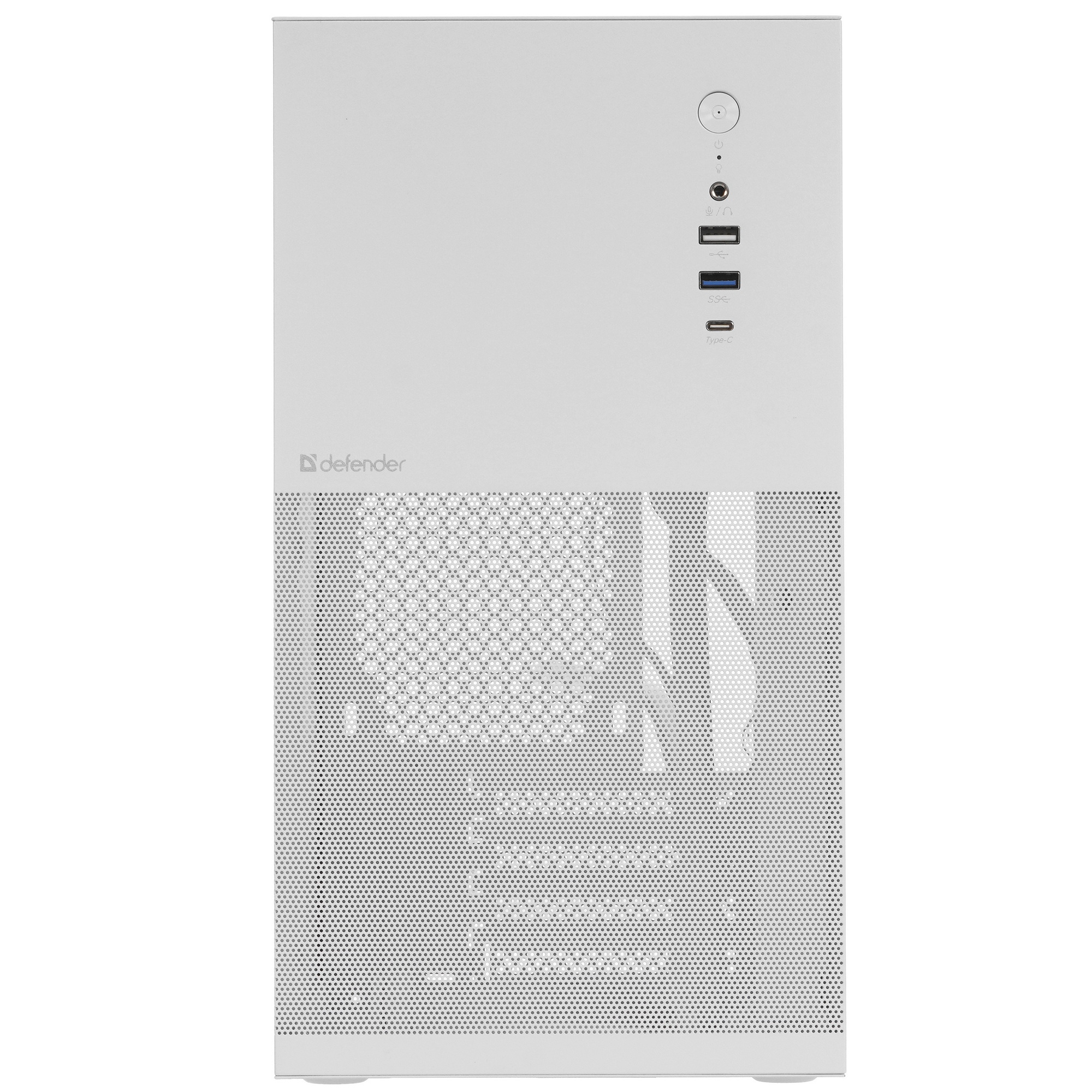 Корпус компьютерный Defender Apex Metal белый, mATX,Type C(3.0),USB3.0