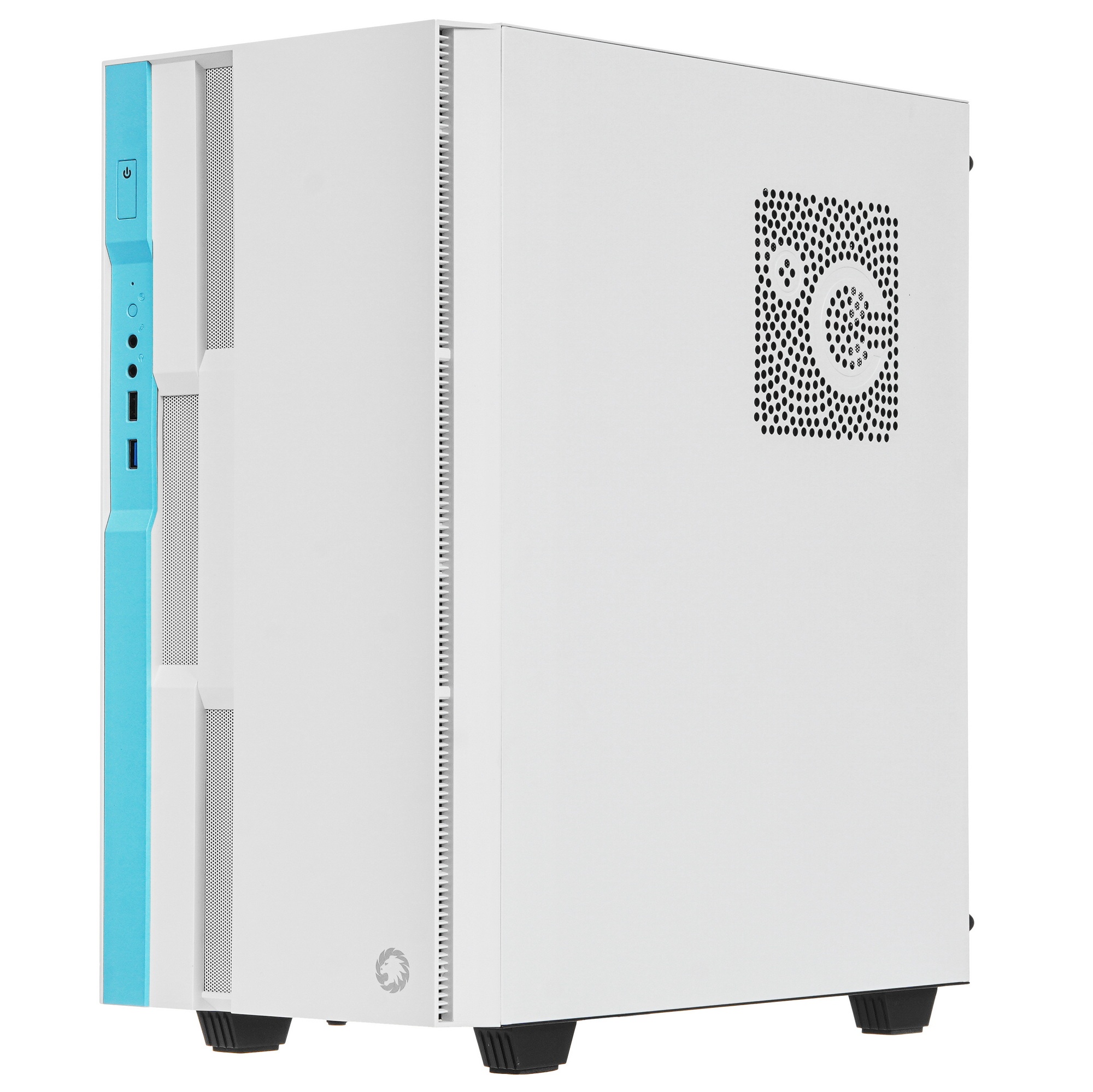 Компьютерный корпус GameMax Brufen C3 WB без БП, MidiT, ATX, Бело-гол, Зак. стекл., USB 3.0, 1*120;