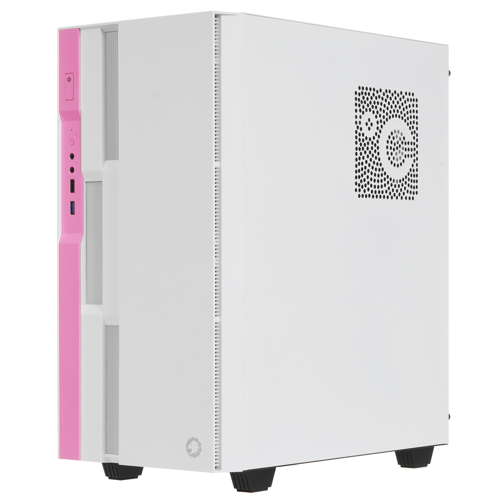 Компьютерный корпус GameMax Brufen C3 WP без БП, MidiT, ATX, Бело-роз, Зак. стекл., USB 3.0, 1*120;