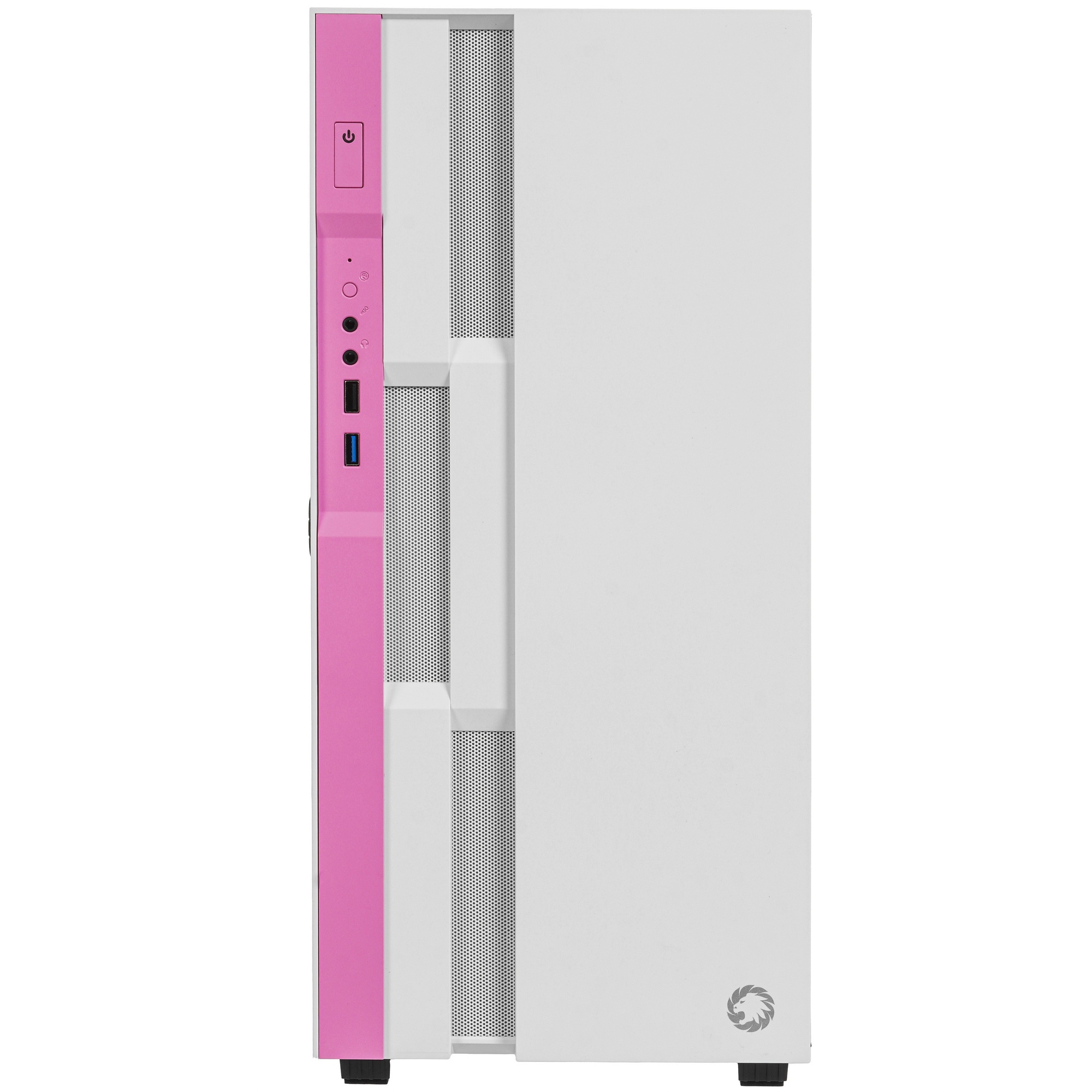 Компьютерный корпус GameMax Brufen C3 WP без БП, MidiT, ATX, Бело-роз, Зак. стекл., USB 3.0, 1*120;