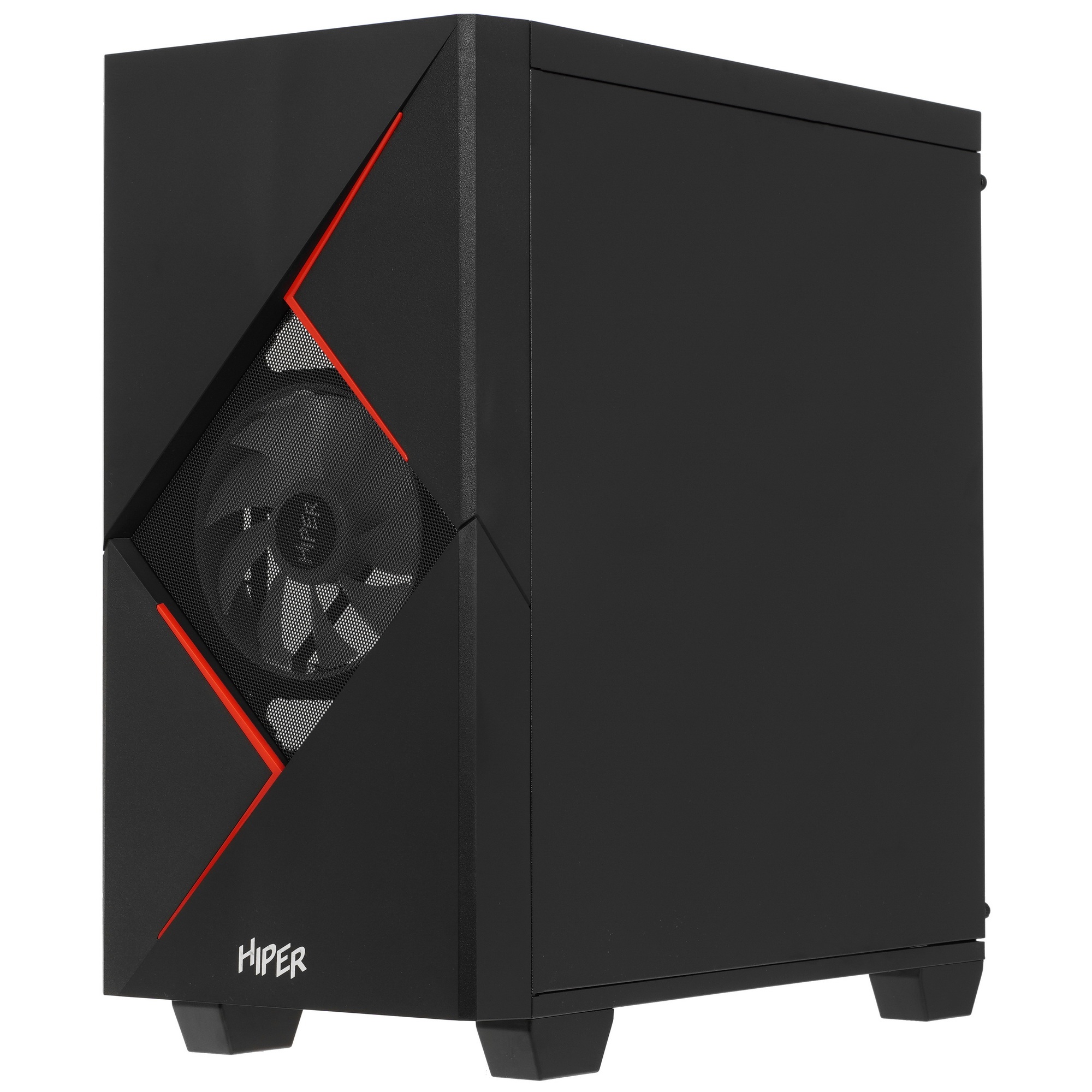 Компьютерный корпус GameMax Cyclops BR без БП (Midi Tower, ATX, Черно-красн.,1*USB2.0 + 1*USB3.0, 2*